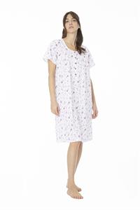 Camicia da Notte in Cotone Manica Corta