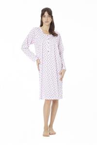 Camicia da Notte in Cotone Manica Lunga
