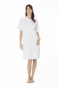 Camicia da Notte in Cotone Manica Corta