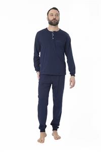 Pigiama in Cotone Manica Lunga Pantalone Lungo