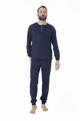 Pigiama in Cotone Manica Lunga Pantalone Lungo