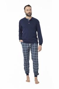 Pigiama in Cotone Manica Lunga Pantalone Lungo
