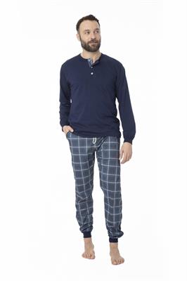 Pigiama in Cotone Manica Lunga Pantalone Lungo