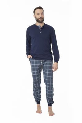 Pigiama in Cotone Manica Lunga Pantalone Lungo