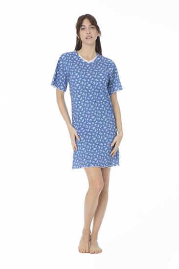 Camicia da Notte in Cotone Mezza Manica