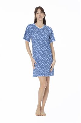 Camicia da Notte in Cotone Mezza Manica
