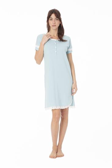 Camicia da Notte in Cotone Mezza Manica