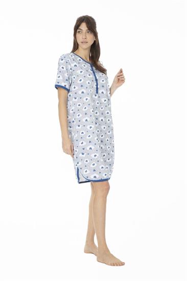 Camicia da Notte in Cotone Manica Corta