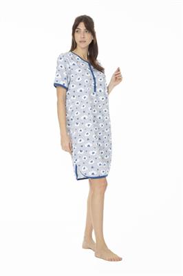 Camicia da Notte in Cotone Manica Corta
