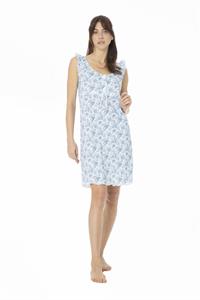 Camicia da Notte in Cotone con Spallina