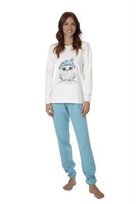 Pigiama in Interlock Con Stampa