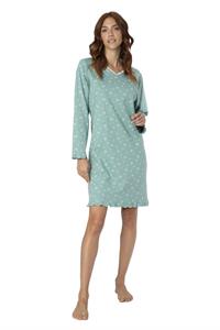 Camicia da Notte in Interlock Scollo a V