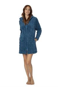 Vestaglia soft pile con cappuccio