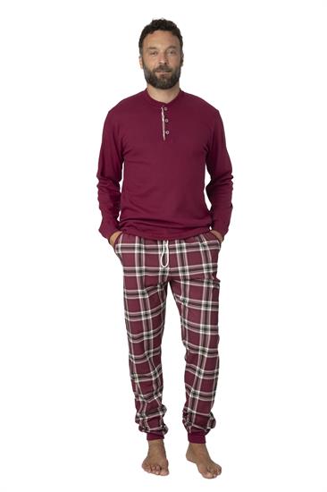 Pigiama in Interlock Serafino Pantalone con Tasche