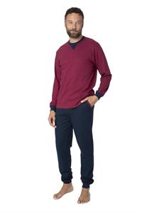 Pigiama in Interlock Smerigliato Girocollo Pantalone con Tasche