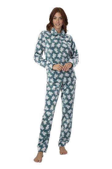 Pigiama in Soft Pile Con Colletto