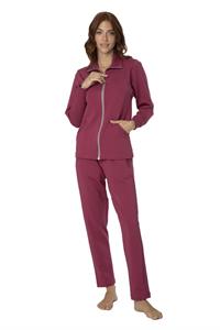 Tuta in Felpa Elastica Smerigliata con Tasche