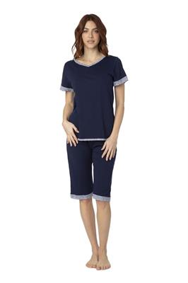 Pigiama in Cotone Mezza Manica e Pinocchieto