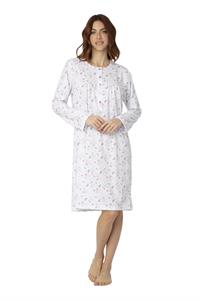 Camicia da Notte in Cotone Manica Lunga