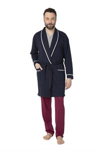 Vestaglia in Misto Cotone (32.5% Cotone 32.5% Modal 32.5% Pol.) Bicolore