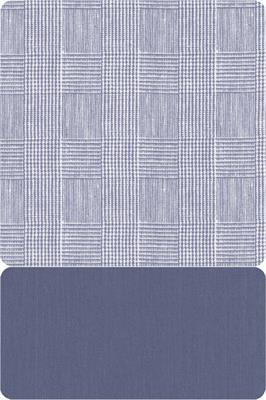 Pigiama in Tela Twill Giacca Aperta Manica Lunga Pantalone Lungo Abbottonato