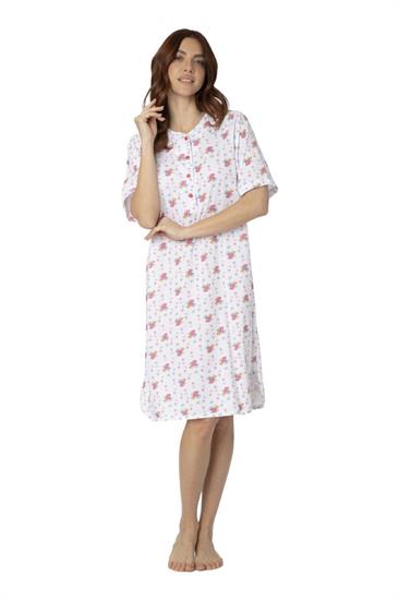 Camicia da Notte in Cotone Manica Corta