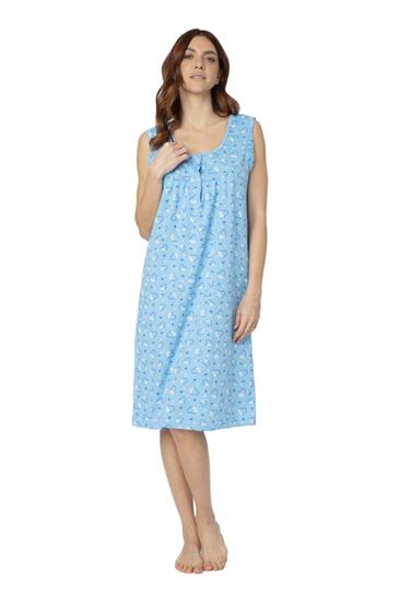Camicia da Notte in Cotone Giromanica