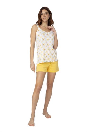 Pigiama in Cotone con Bretella e Pantalone Corto