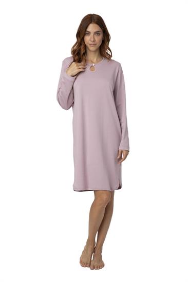 Camicia da Notte in Interlock Scollo a Goccia