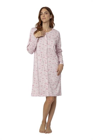 Camicia da Notte in Interlock Aperta