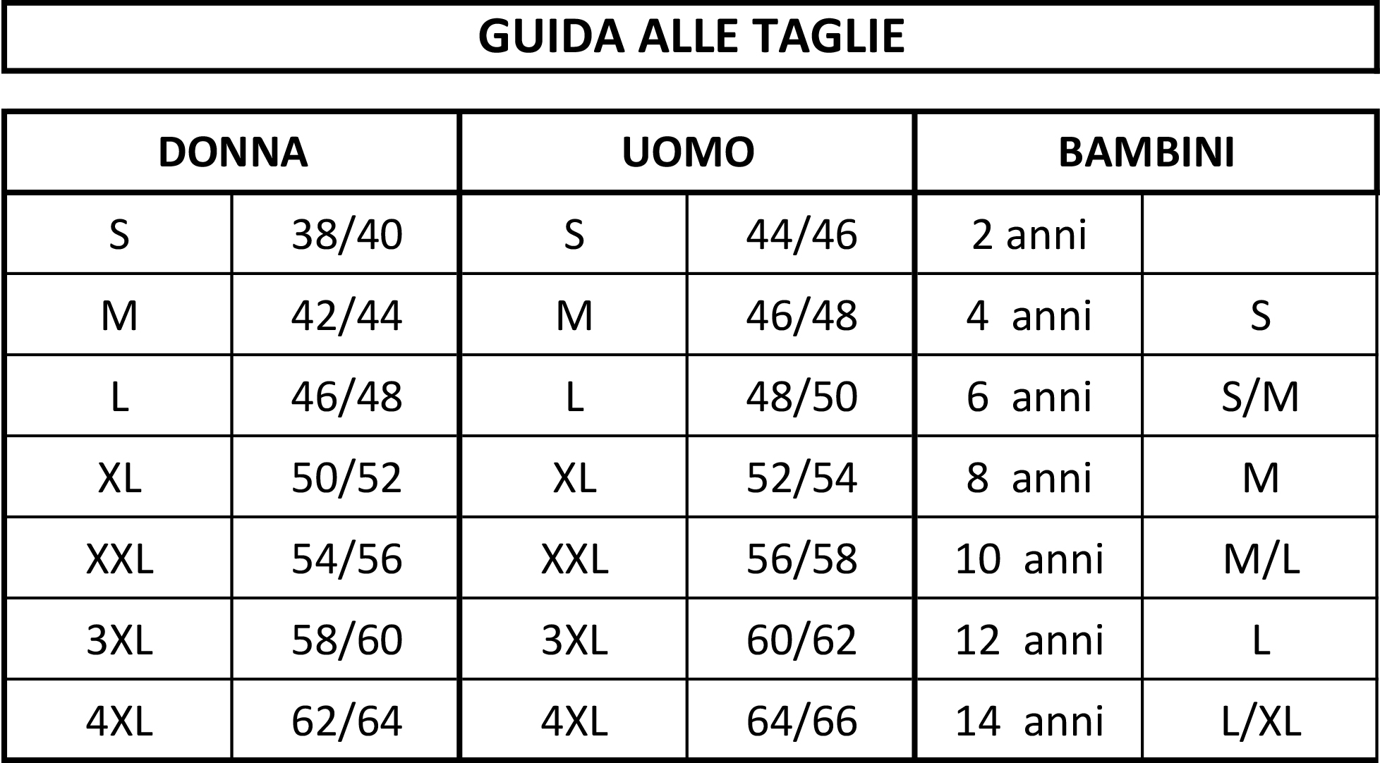 guida-alle-taglie---notti-magiche